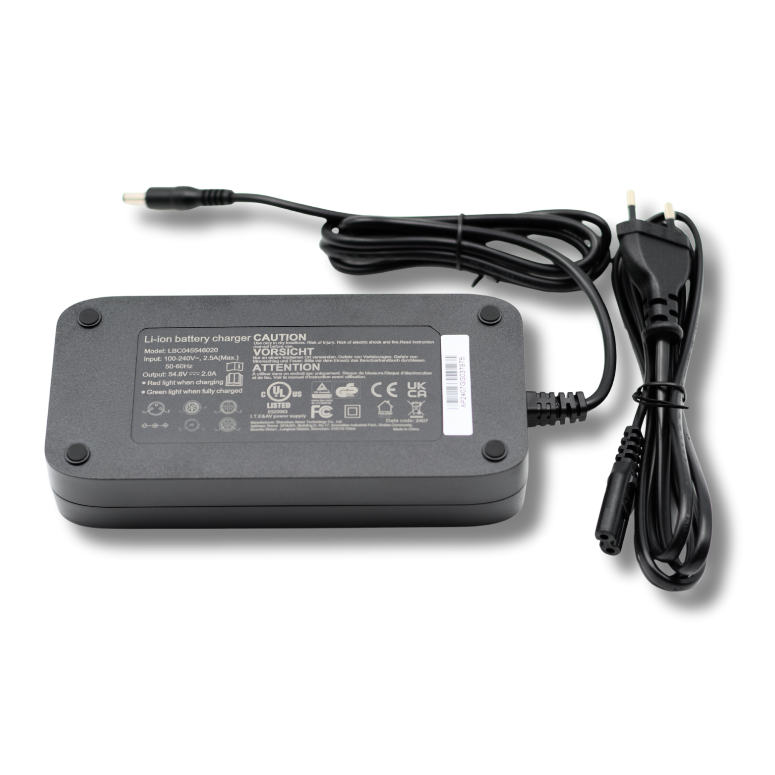 Oplader - Fatbike - Ouxi  QMWheel 48V 1 Pin Origineel